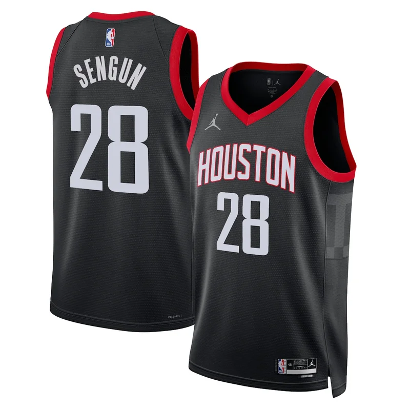 Houston Rockets Icon Jersey - Red - Reed Sheppard - Unisex - Image 3