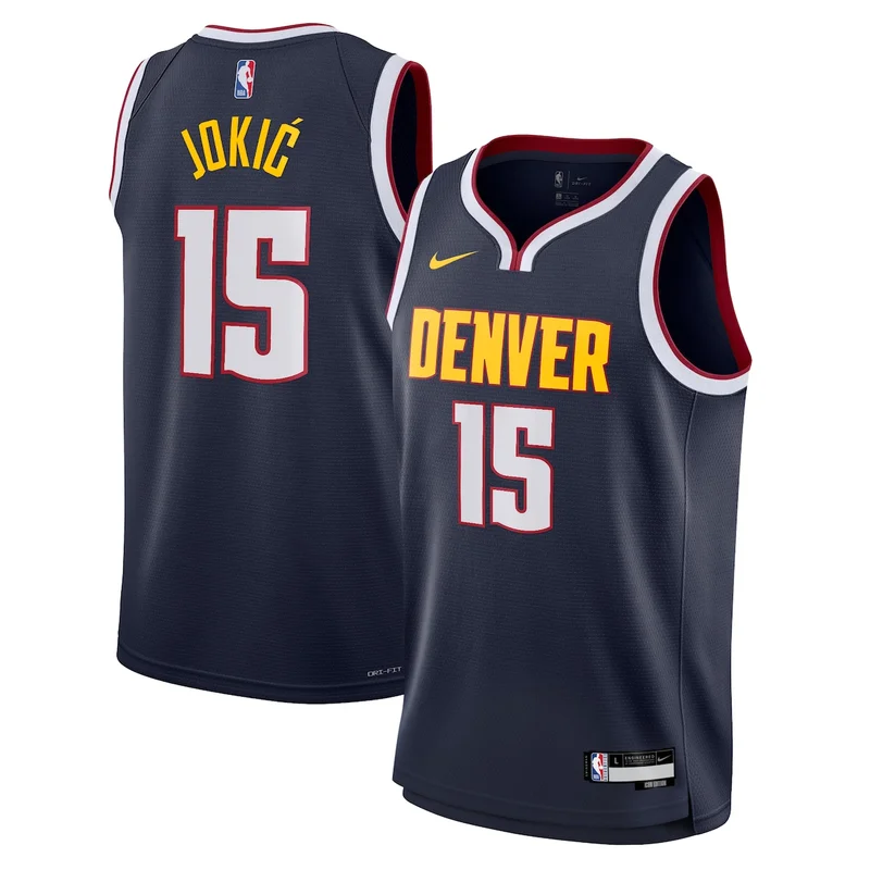 Denver Nuggets Icon Jersey - Navy - Nikola JokiÄ‡