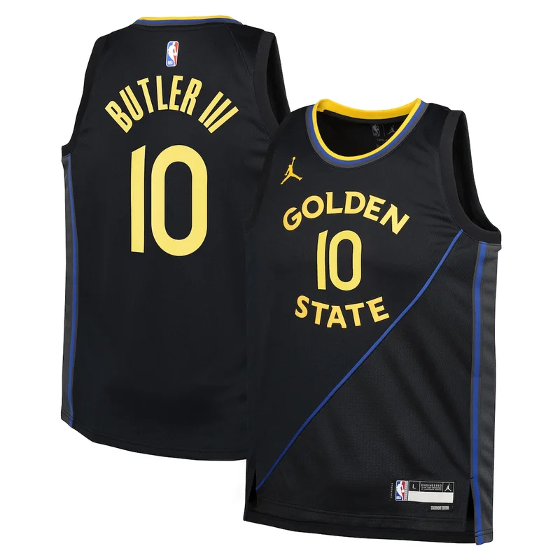 Golden State Warriors Jordan 2024/25 Statement Edition Jersey - Black - Stephen Curry - Unisex - Image 3