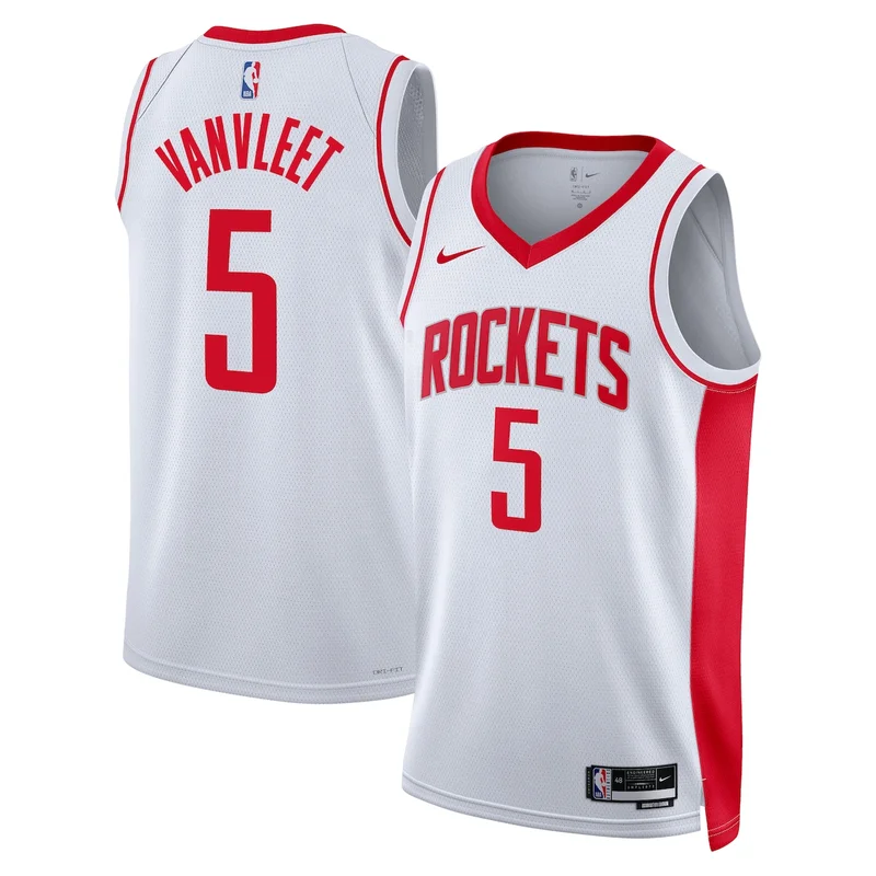 Houston Rockets Association Edition Jersey - White - Fred Vanvleet - Unisex