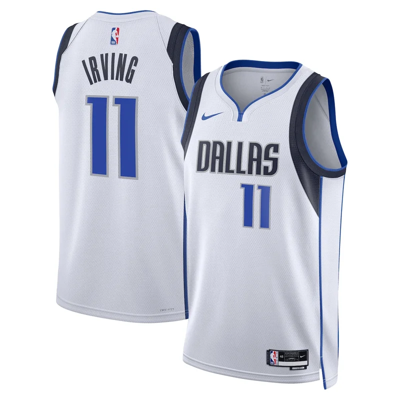 Dallas Mavericks Association Edition Jersey - White - Kyrie Irving - Unisex