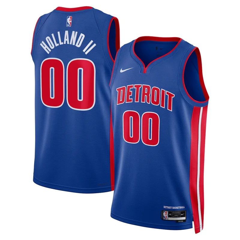 Detroit Pistons Icon Jersey - Blue - Cade Cunningham - Image 5