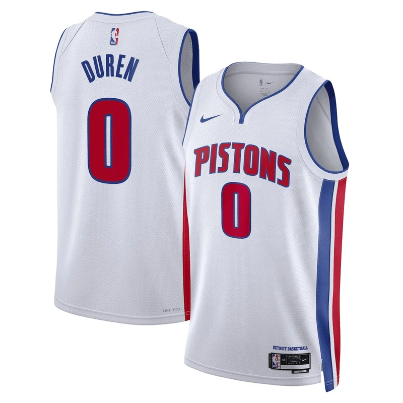 Detroit Pistons Association Edition Jersey - White - Jaden Ivey - Unisex - Image 2