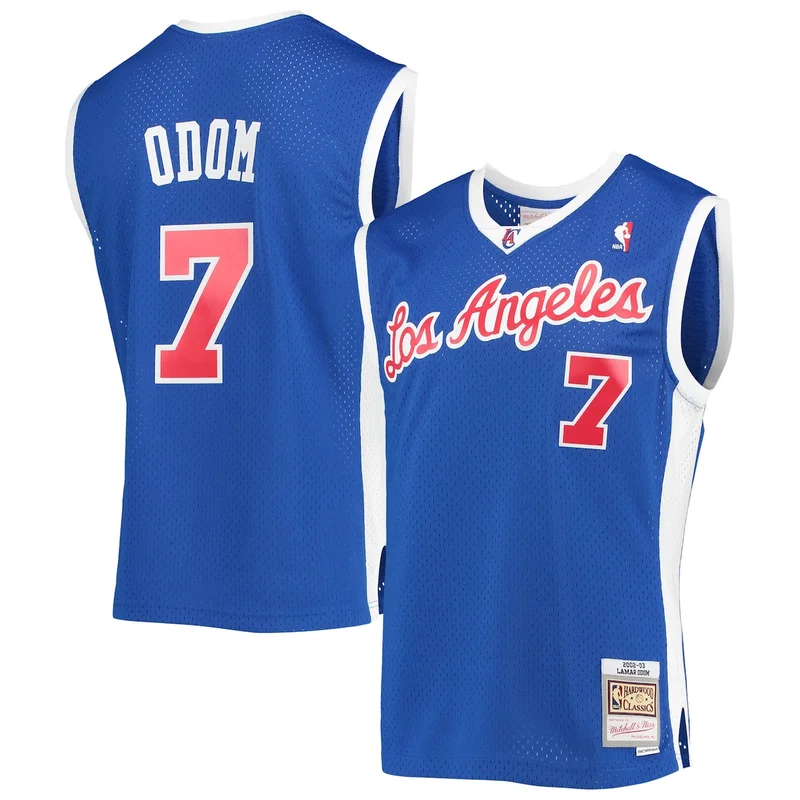 Elton Red La Clippers 2000/01 Hardwood Classics Jersey - Statement Edition - Image 4
