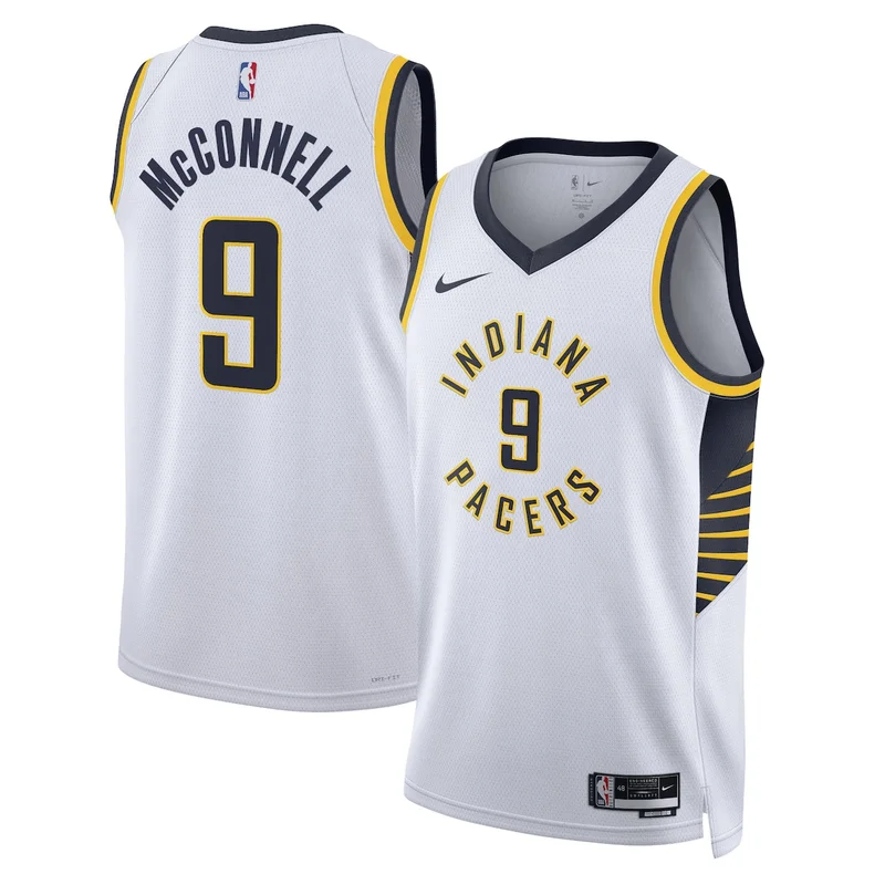 Indiana Pacers Association Edition Jersey - White - T.J. Mcconnell - Unisex