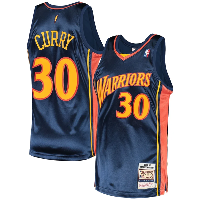 Chris Mullin Royal/Gold Golden State Warriors Hardwood Classics 1993/94 Split Jersey - Image 4