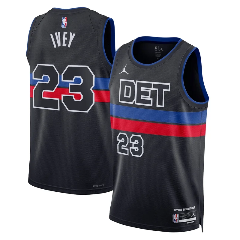 Detroit Pistons Jordan Statement Edition Jersey - Blue - Cade Cunningham - Unisex - Image 2