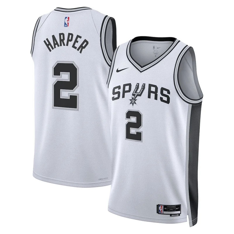 San Antonio Spurs Association Edition Jersey - White - Keldon Johnson - Unisex - Image 3