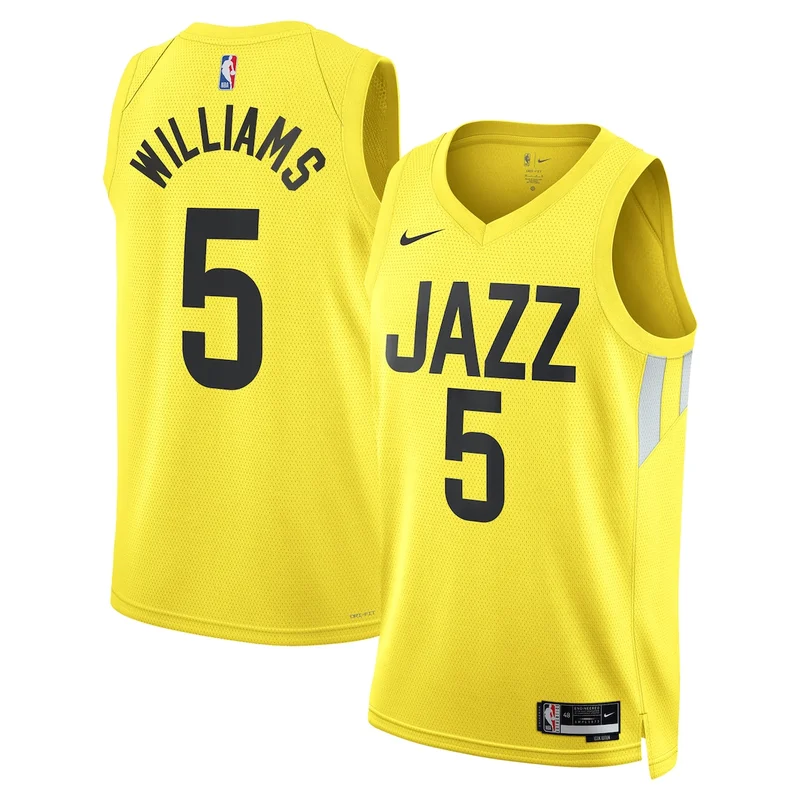 Utah Jazz Icon Jersey - Gold - Cody Williams - Unisex