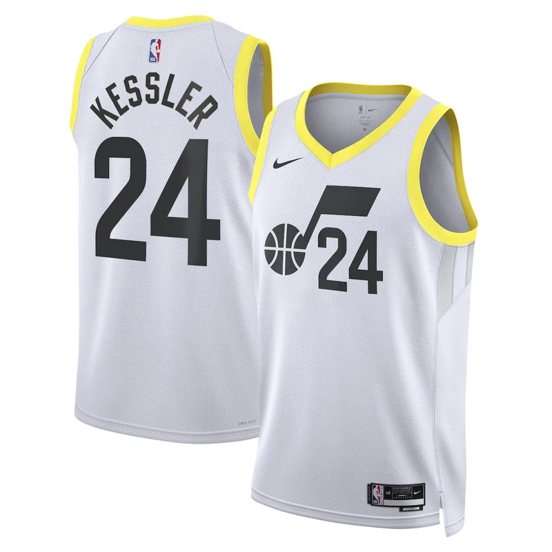 Utah Jazz Association Edition Jersey - White - Lauri Markkanen - Unisex - Image 2