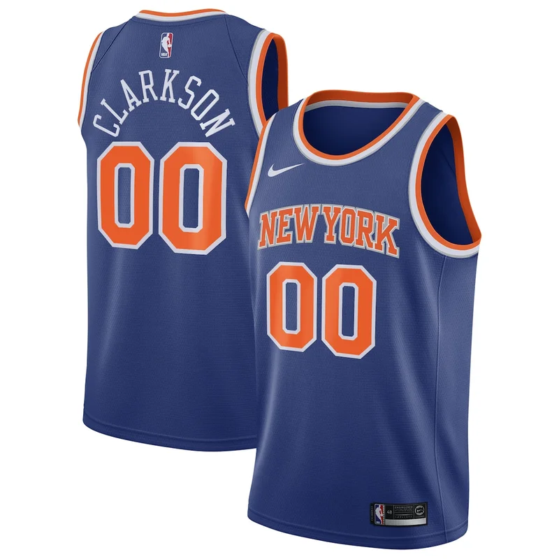 New York Knicks Icon Edition Jersey - Blue - Guerschon Yabusele - Image 4