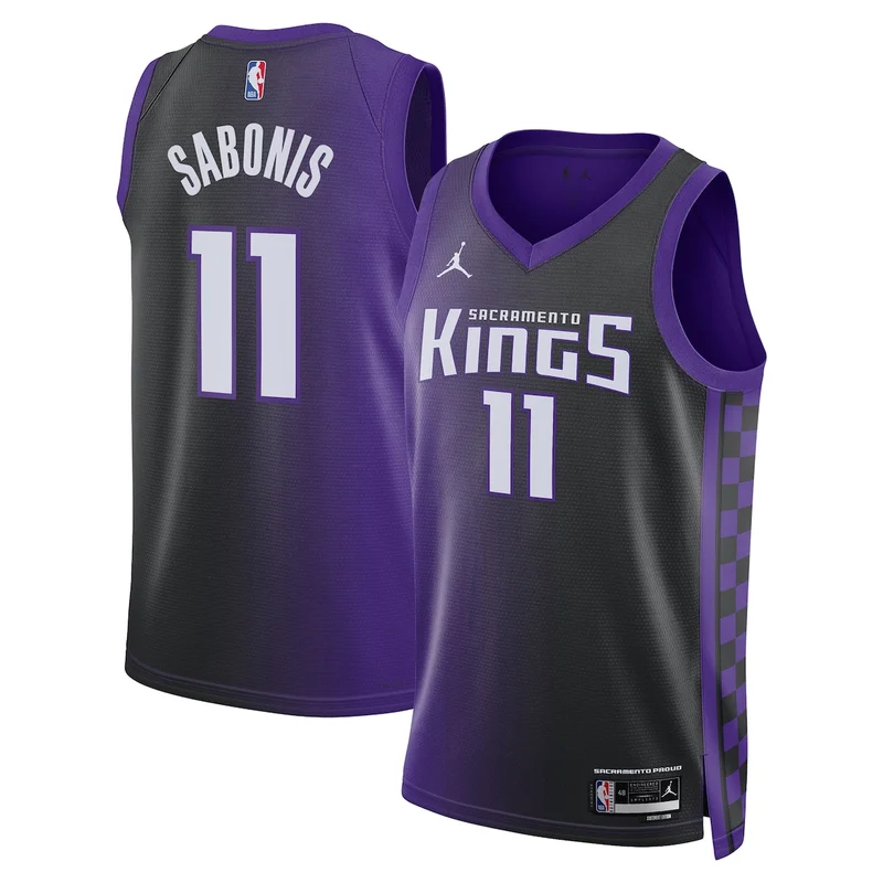 Sacramento Kings Jordan Statement Edition Jersey - Purple - Domantas Sabonis - Unisex