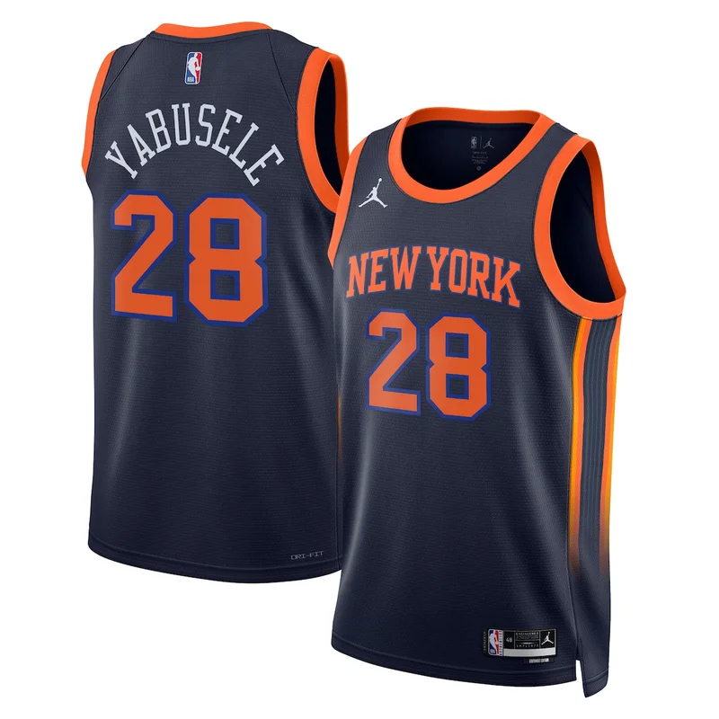 New York Knicks Icon Edition Jersey -Â Blue - Mitchell Robinson - Image 4