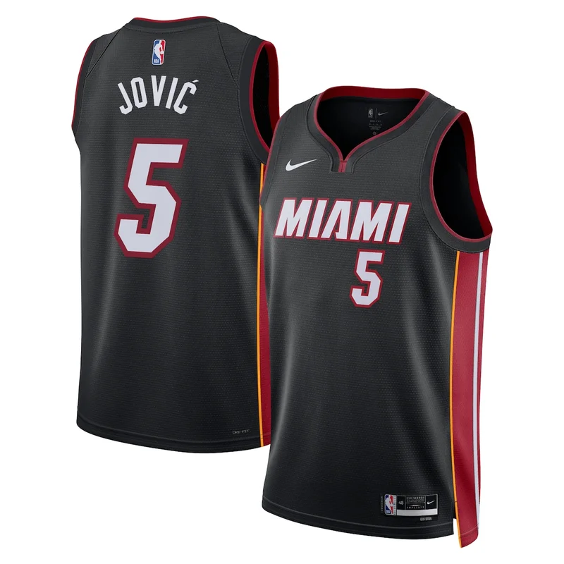 Miami Heat Icon Edition Jersey - Black - Jaime Jaquez Jr. - Unisex - Image 2