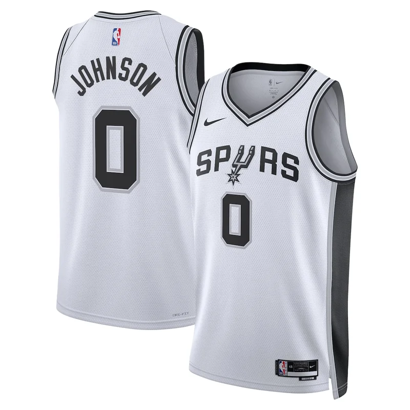 San Antonio Spurs Association Edition Jersey - White - Keldon Johnson - Unisex