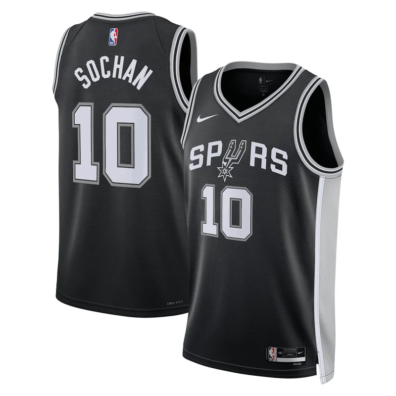 San Antonio Spurs Association Jersey Nba 2025 First Round Draft Pick - White - Dylan Harper - Image 3