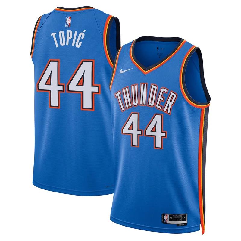 Oklahoma City Thunder Icon Edition Jersey - Blue - Chet Holmgren - Image 4