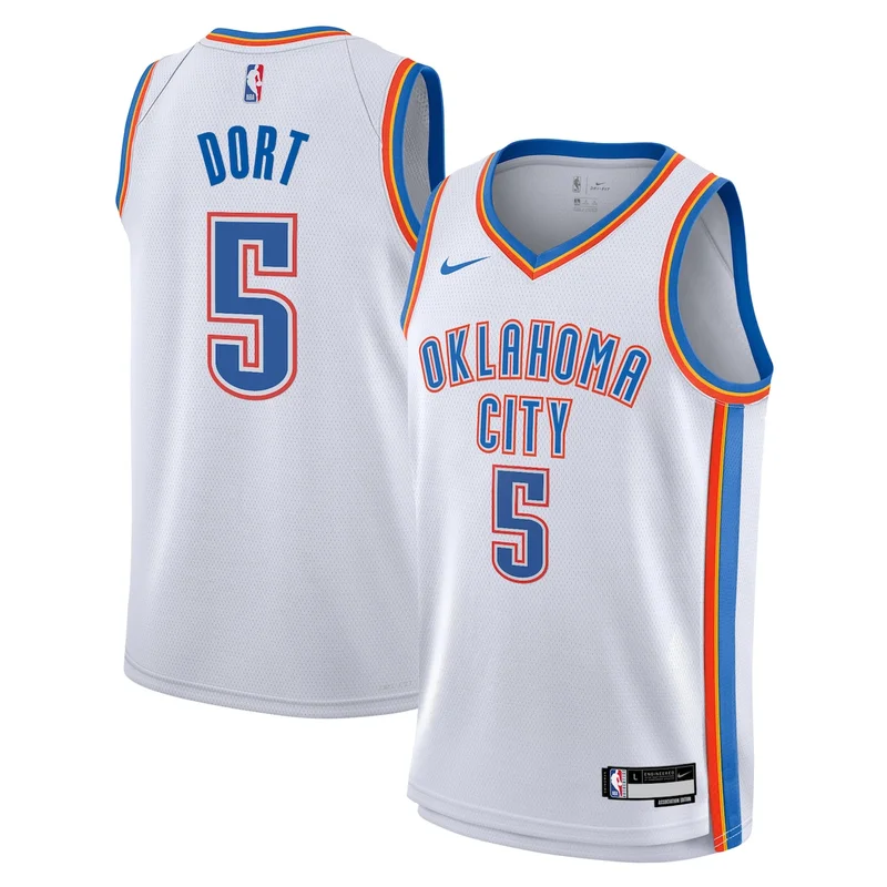 Oklahoma City Thunder Association Edition Jersey - White - Luguentz Dort