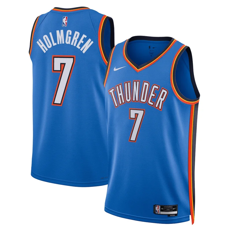 Oklahoma City Thunder Association Edition Jersey - White - Luguentz Dort - Image 5