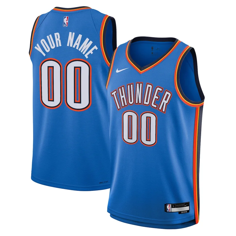 Oklahoma City Thunder Icon Edition Jersey - Blue - Chet Holmgren - Image 5
