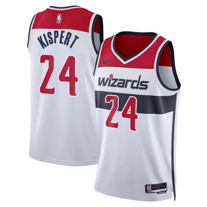 Washington Wizards Association Edition Jersey - White - Corey Kispert - Unisex