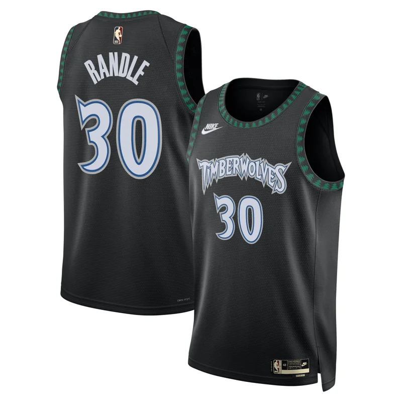 Minnesota Timberwolves Classic Edition Jersey - Black - Anthony Edwards - Image 3