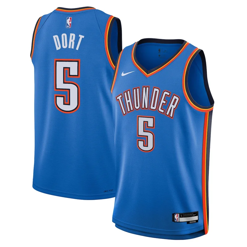 Oklahoma City Thunder Icon Edition Jersey - Blue - Chet Holmgren - Image 3