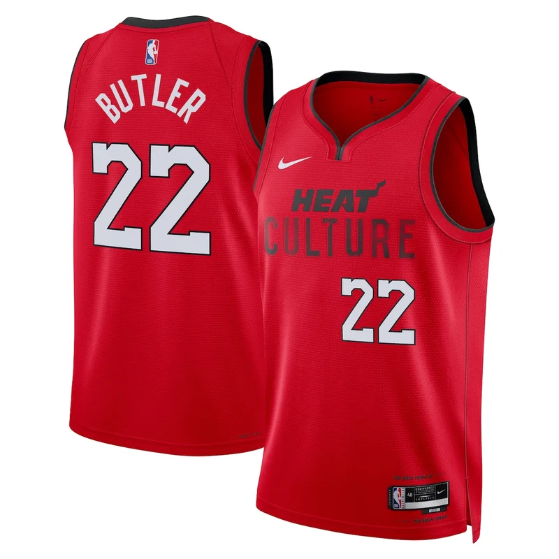 Miami Heat City Edition Jersey 2024 - Red - Jaime Jaquez Jr. - Image 2