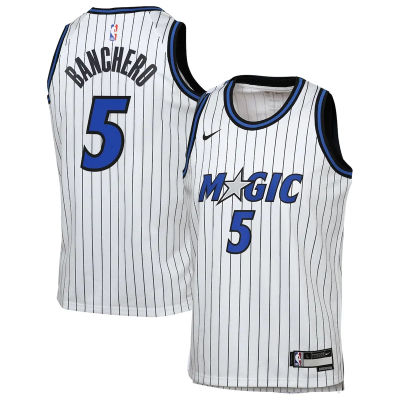 Orlando Magic Association Edition Jersey - White - Paolo Banchero - Unisex - Image 2