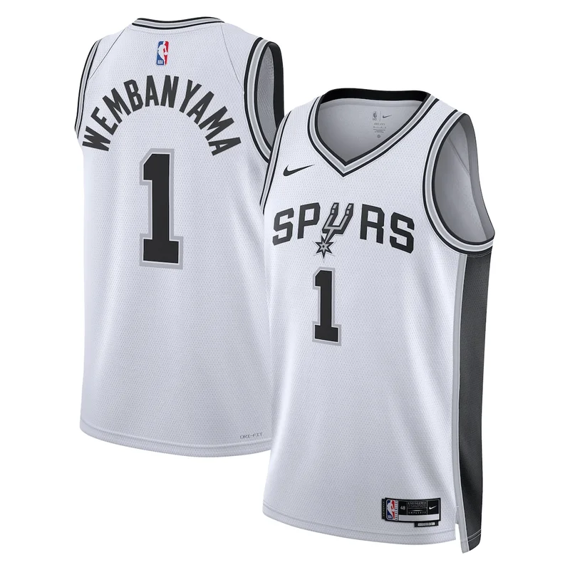 San Antonio Spurs Association Edition Jersey - White - Keldon Johnson - Unisex - Image 2