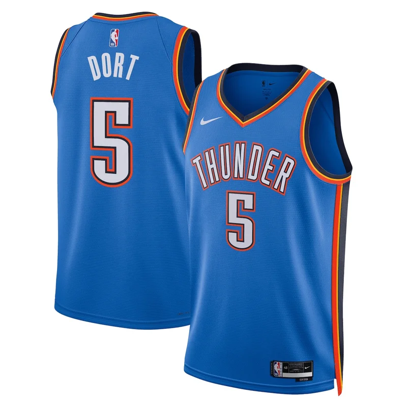 Oklahoma City Thunder Icon Edition Jersey - Blue - Chet Holmgren - Image 2