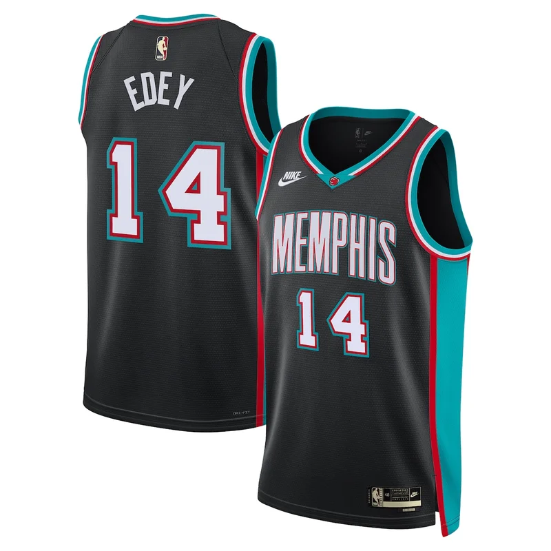Memphis Grizzlies Classic Edition Jersey - Black - Zach Edey - Unisex