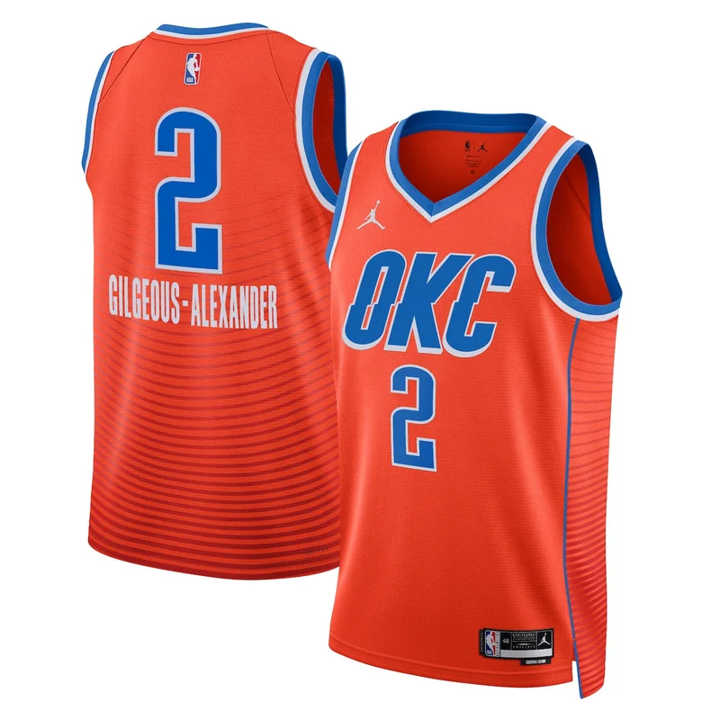 Oklahoma City Thunder Jordan Statement Edition Jersey - Orange - Chet Holmgren - Unisex - Image 3