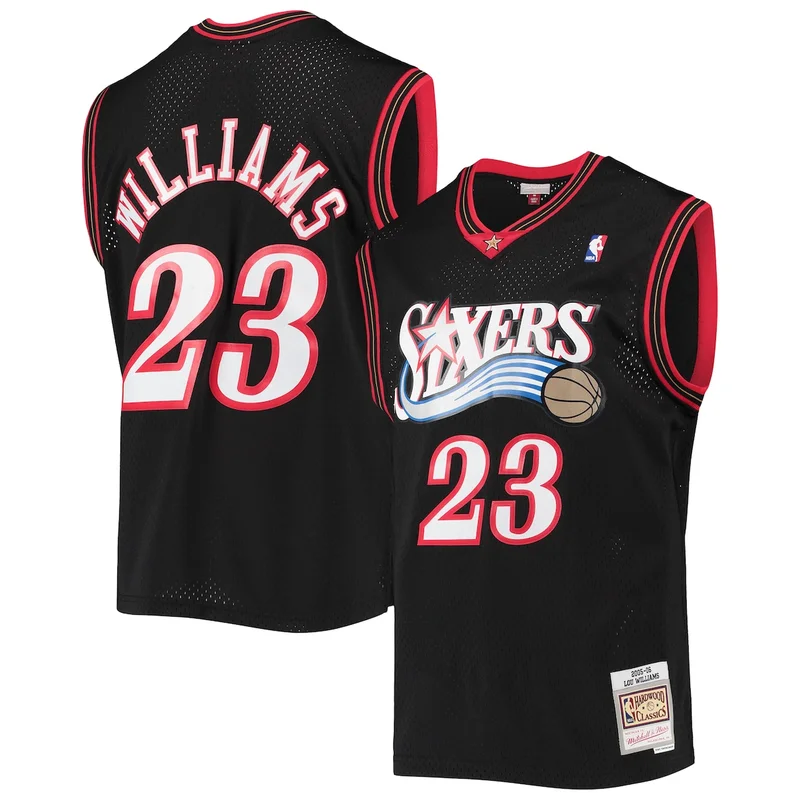 Lou Williams Black Philadelphia 76Ers 2005-06 Hardwood Classics Jersey