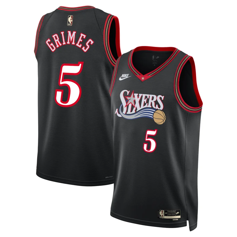 Philadelphia 76Ers Classic Edition Jersey - Black - Quentin Grimes - Unisex