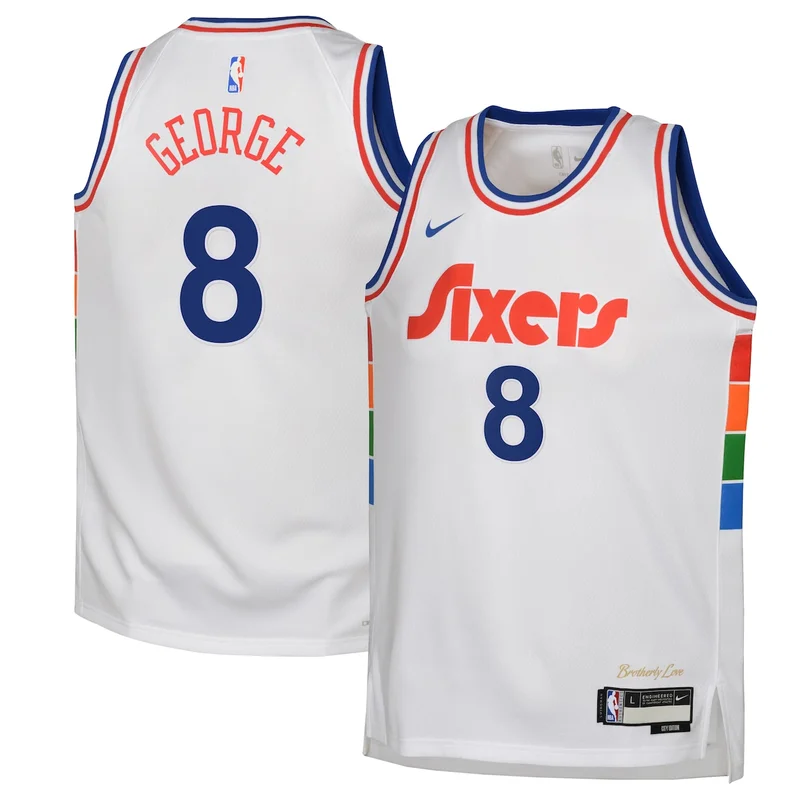 Philadelphia 76Ers City Edition Jersey 2024 - White - Paul George