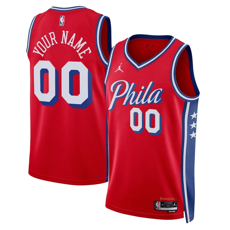 Philadelphia 76Ers Icon Edition Jersey - Navy - Tyrese Maxey - Image 5