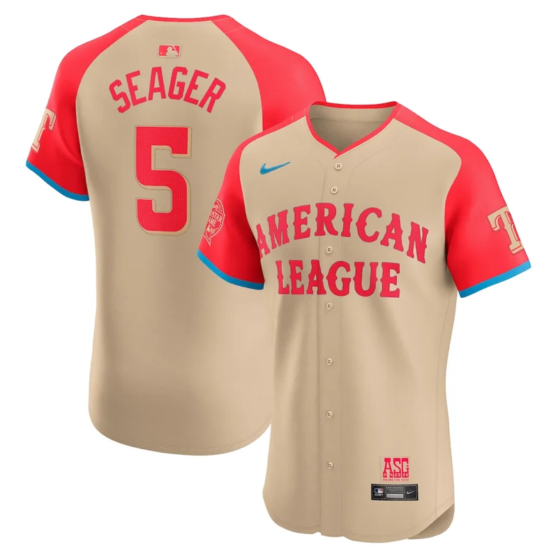 American League Corey Seager Cream 2024 MLB All-Star Game Elite Player Jersey