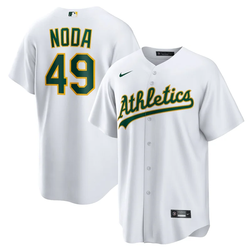 Oakland Athletics Ryan Noda White Home Jersey