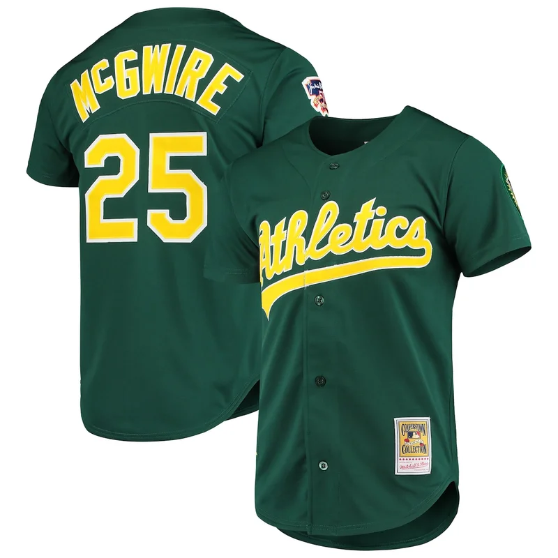Oakland Athletics Mark McGwire Green 1997 Cooperstown Collection Jersey
