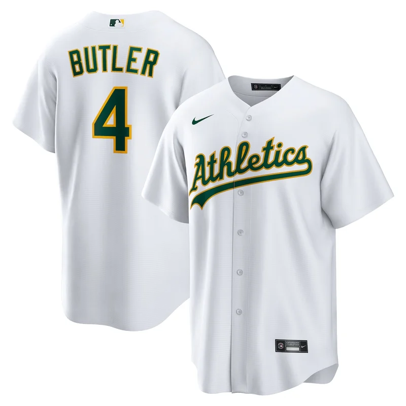 Oakland Athletics Lawrence Butler White Home Jersey