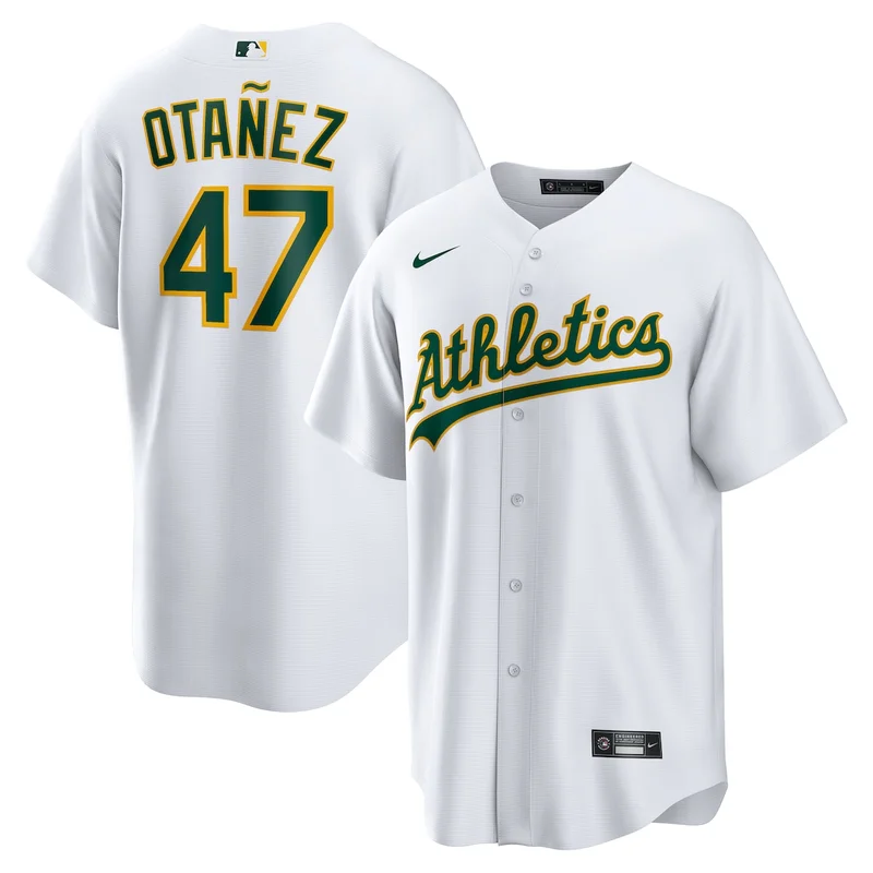 Oakland Athletics Michel Otanez White Home Jersey