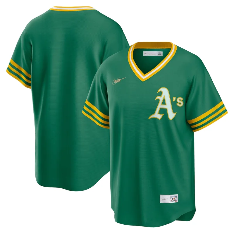 Oakland Athletics Kelly Green Road Cooperstown Collection Team Jersey