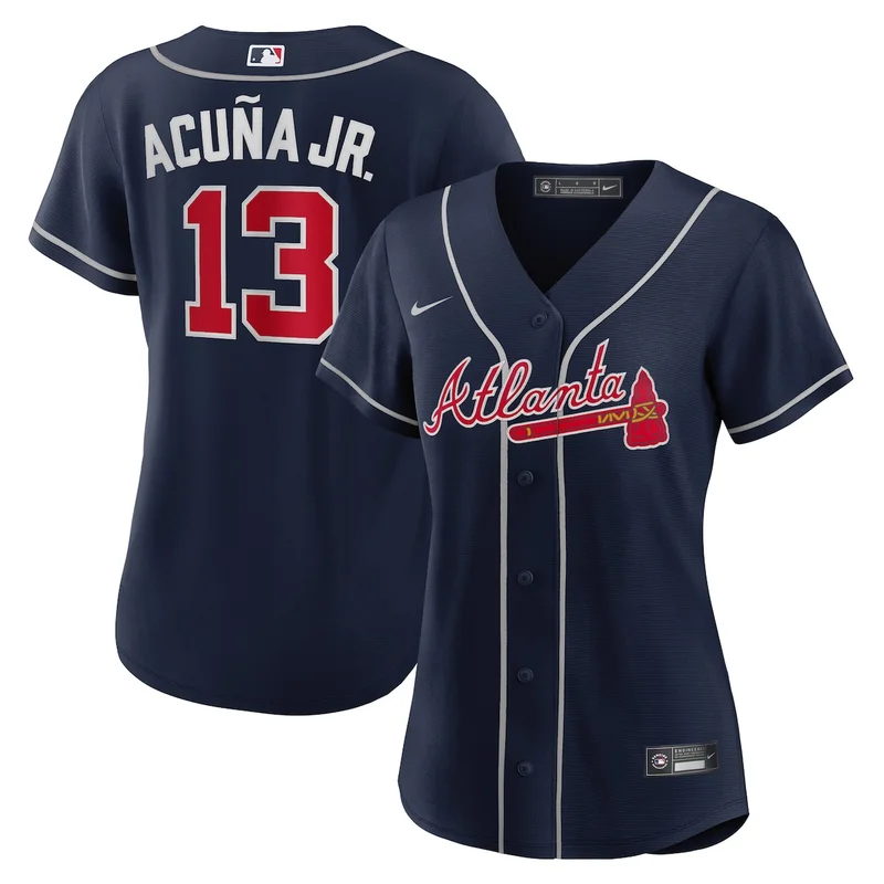 Atlanta Braves Ronald Acuna Jr. Red Alternate 2 Elite Jersey - Image 2