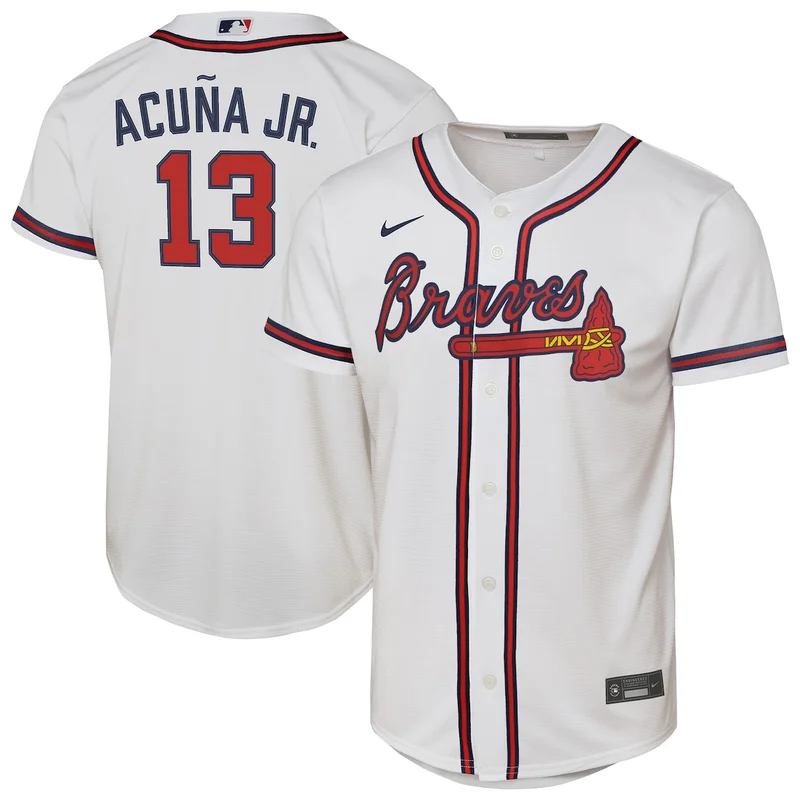 Atlanta Braves Ronald Acuna Jr. Red Alternate 2 Elite Jersey - Image 5