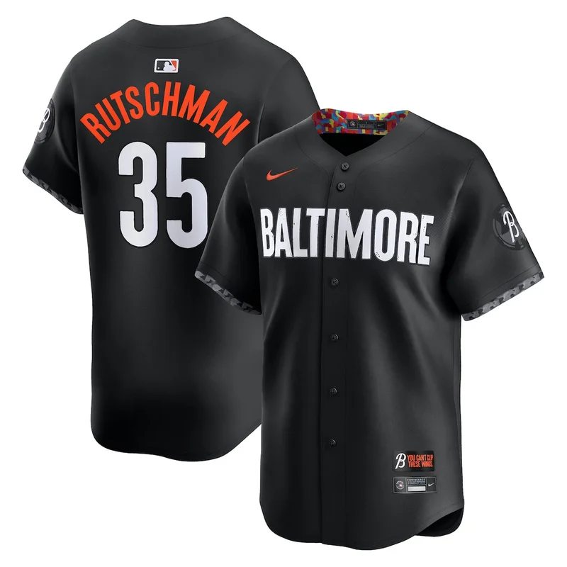 Baltimore Orioles Adley Rutschman Black City Connect Limited Player Jersey