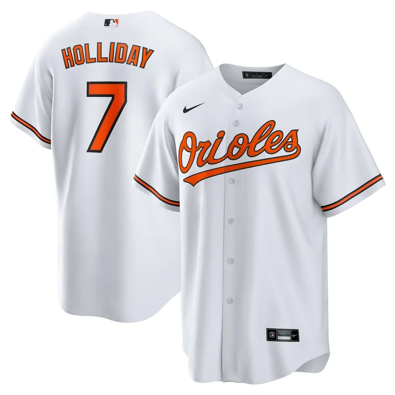 Baltimore Orioles Jackson Holliday White Home Player Jersey