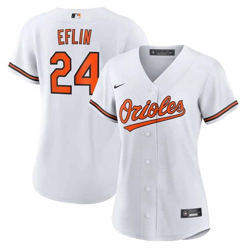 Baltimore Orioles Zach Eflin White Home Jersey