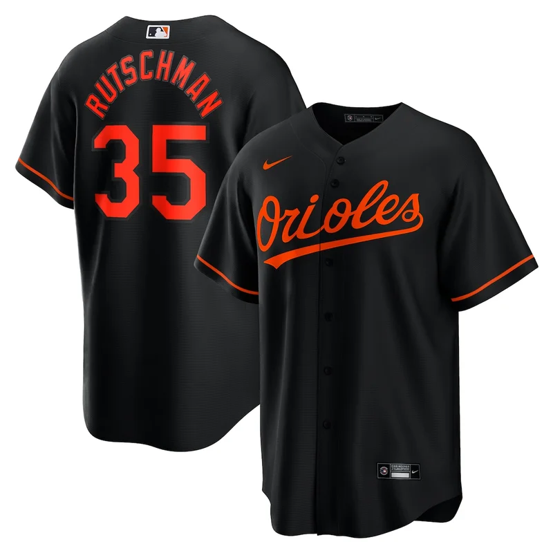 Baltimore Orioles Adley Rutschman Black Alternate Player Jersey