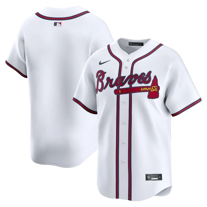 Atlanta Braves Spencer Strider White Home Limited Player Jersey - Image 4
